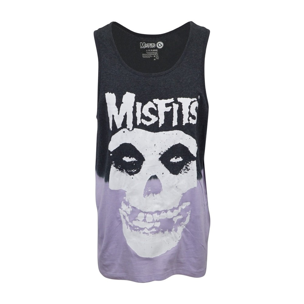 MISFITS LOGO SKULL MENS TWO TONE TANK TOP
