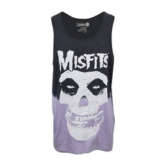 MISFITS LOGO SKULL MENS TWO TONE TANK TOP