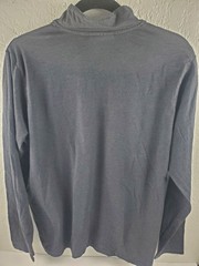 MilitaryAESport USA Dept of Veteran Affars LARGE long sleeve 1/4 zip Gray