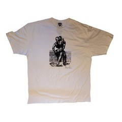 Tom of Finland T-shirts Tank Tops Gay Muscle Leather Fetish Black White Men Gray