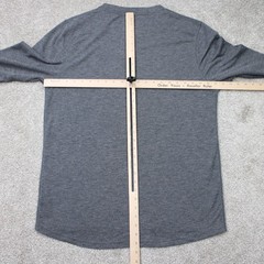Omni-Wool Shirt‎ Mens 2XL XXL Gray Base Layer Wool Blend Poly Lined Long Sleeve