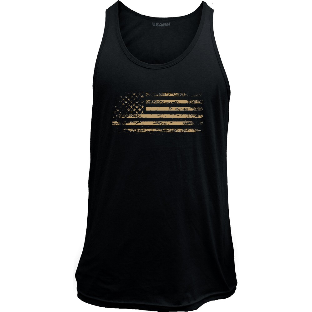 Distressed American Flag Tank Top