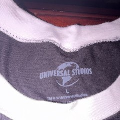 Universal Studios E.T. Ringer Graphic T-Shirt Black/White Cotton Men’s L