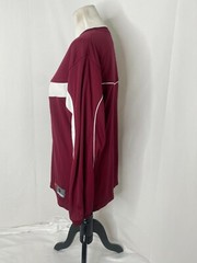 Nike Athletic Shirt Men’s Small Maroon and White Long Sleeve Team Wear V-Neck