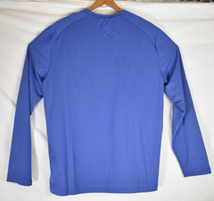 RLX Ralph Lauren Golf Performance T-Shirt Mens Large Blue Long Sleeve New