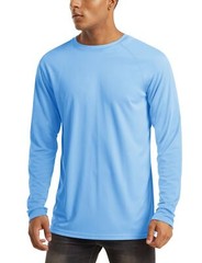 Men’s Long Sleeve Shirts UPF 50+ UV Sun Protection Athletic Shirt Run Rash Guard
