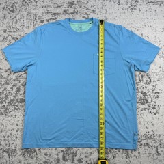 Tommy Bahama Shirt Mens XLT Blue Supima Cotton Pocket Crewneck Tee Big Tall