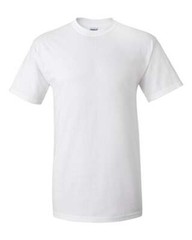 Gildan Ultra Cotton Short Sleeve Crew Neck T-Shirt Men’s S M L XL 2XL White Tee
