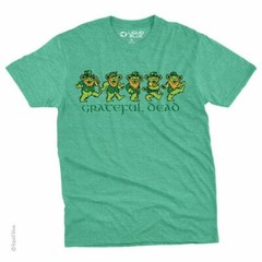GRATEFUL DEAD-IRISH leprechaun BEARS-T-SHIRT S-M-L-XL-2X-3X Garcia,Lesh,Wier