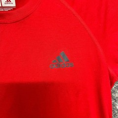 Adidas Shirt Men M Red Ultimate Tee Round Neck Short Sleeve Streetwear