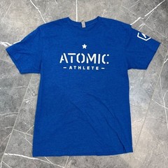 Atomic Athlete Blue Legs Feed The Wolf Mens Graphic TShirt Size M