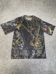 Mossy Oak FieldStaff Shirt Mens M Green Camouflage Tee Top Tagless Polyester