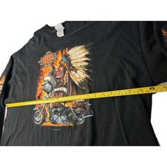 Y2K Legend Never Dies Motorcycle Eagle Wolf Biker Motorcycle Long Sleeve XXL