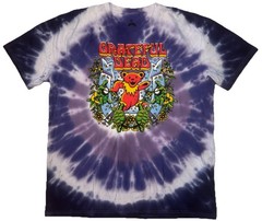 Grateful Dead Band T Shirt Men’s XL Purple Tie Dye Retro Dancing Bear Terrapin