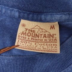Vintage The Mountain Shirt Medium Blue Tie Dye Mountains Eagle Animals Nature
