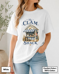 Clam Shack Shirt, Comfort Colors Coastal Tee, New England Beach Town Gift