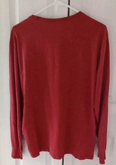 U.S. Polo ASSN. L Men’s Long Sleeve Crew Neck Solid Thermal Shirt Rust