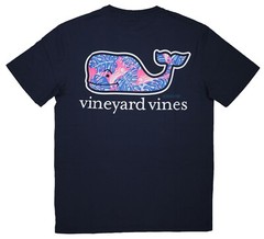 NWT Vineyard Vines Men SS Whale Pocket Crew T-Shirt Tee “SENDFISH & LEAVES WHL”