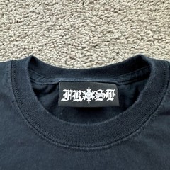 Frost Shirt Mens Small Black White Cyrillic You Can Never Leave Short Sleeve