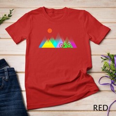 Geometric mountains and MTB gift T-Shirt Unisex T-shirt