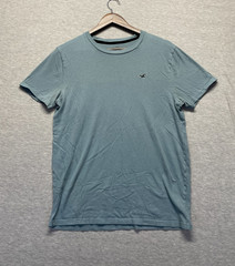 Hollister Must Have Collection T Shirt Mens Medium Blue Cotton Embroidered Logo