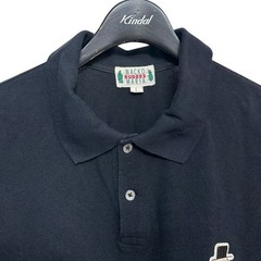 Used WACKO MARIA Skull One Point Polo Shirt Black Size L 220526 (WACKO MARIA)