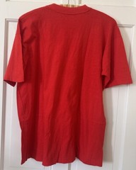 Vtg 90s I Climbed The Great Wall Of China Thin T-Shirt Red L XL XXL