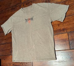 Aniqi Men’s The Struggler Acid Wash Short Sleeve Tee T-Shirt Brown Size Large