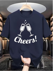 Men’s Casual Graphic Tee Digital Print Crew Neck Streetwear Hip Hop T-Shirt