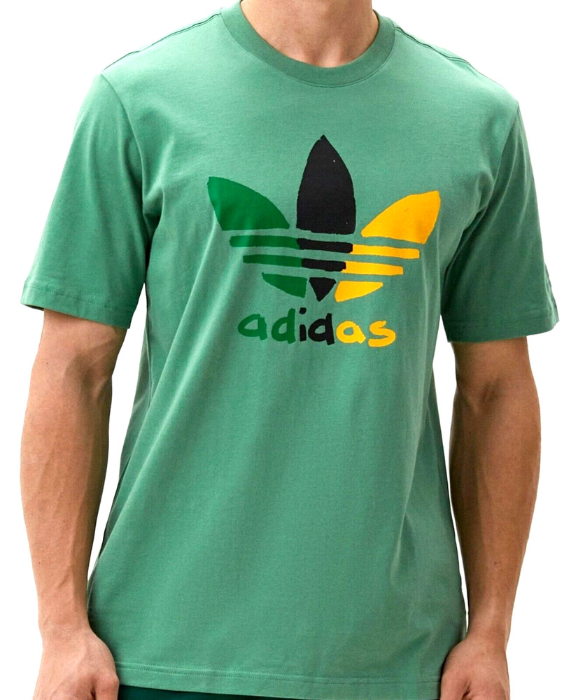 NEW MEN’S ADIDAS ORIGINALS MULTI COLOR TREFOIL SHIRT ~SIZE MEDIUM #IZ2571