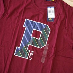Polo Ralph Lauren Shirt Mens Large Varsity Preppy Graphic Tee T-Shirt Big P Logo