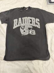 Vintage Starter Los Angeles Raiders T Shirt Black Mens XL Single Stitch