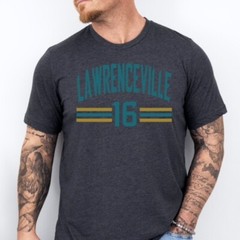 LAWRENCEVILLE | Jacksonville Football themed Soft Ring Spun Cotton T-Shirt