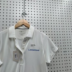 NEW Peter Millar Polo Shirt Womens M White UPF 50+ Sun Protection LIONSHEAD $75