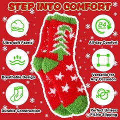 Fluffy Socks Women Men Cozy Fuzzy Winter Warm Supply Festival Party Holiday