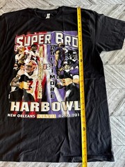 NFL Super Bowl XLVII T-Shirt Mens L Black Football Outdoor Sports Logo Outdoor