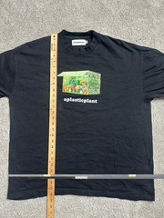 Aplasticplant Shirt Mens XL BLACK Environmentalist Green House A Plastic Plant