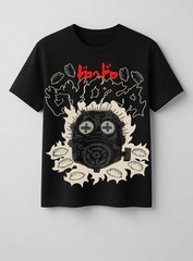 Caiman Mask with Gyoza Dumplings Anime Manga Premium Tri-Blend T-Shirt