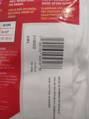 Hanes Cool DRI TAGLESS® Men`s T-Shirt (Pack of 2) White size 2XL/2XG/2TG 50-52