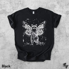 Raccoon Butterfly Wings Comfort Tee Woodland Forest Animal