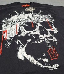 Evil Vice x Beware Skull Black T-Shirt Red Tag Heavyweight Men’s XL NWT