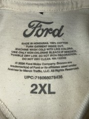 Ford Bronco 1967 Graphic T Shirt Mens 2XL Cream Licensed Retro SUV Tee NWT