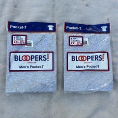 Fruit of The Loom T-Shirts Men’s XXL Vintage Bloopers Irregular Gray *2 Packs*
