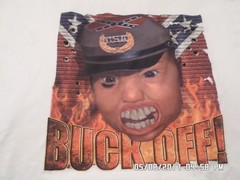 NEW Rebel/Redneck T-Shirts: “Buck Off!” (White) LOTS of Sizes & Colors
