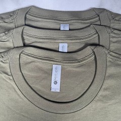 Lot of 3 Next Level Unisex Premium Army TShirts Plain Super Soft US Size XL