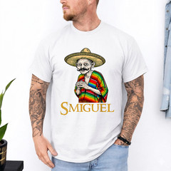 Smiguel Mexican Sombrero Funny Mexican Culture Mashup T-Shirt