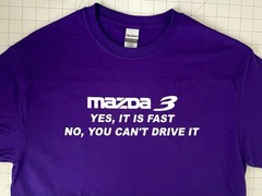 t-shirt YES ITS Fast 3 MAZDA 16 15 14 13 12 11 10 09 08 07 06 05 04 03 02