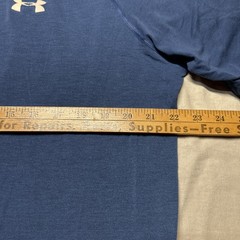 Under Armour Heatgear T-Shirt Men’s Adult Large Loose Blue Gym Running Training