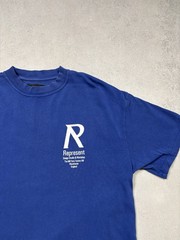 Represent Blue Logo Graphic T Shirt Design Studio Workshop Portugal Oversized M