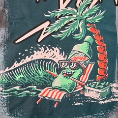 MOUNTAIN DEW BAJA BLAST Shirt Mens 2XL XXL Blue TIE DYE CASUAL Faded Gamer NWT